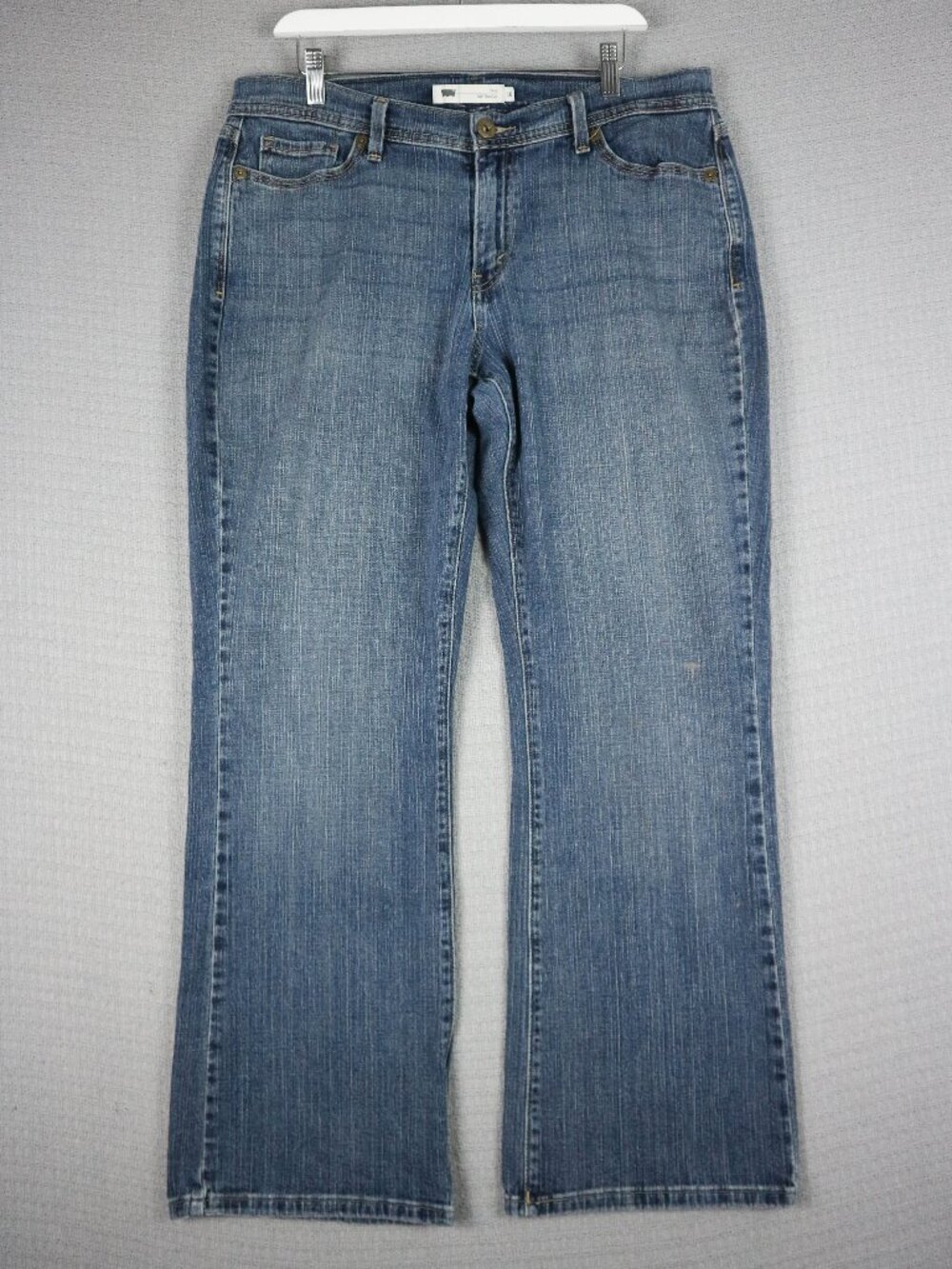 Levi's 529 Curvy Bootcut Women's Jeans Size 16 Blue Medium Wash Stretch Denim